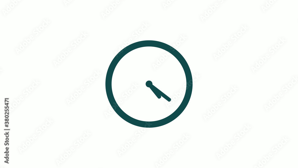 Amazing cyan dark circle 12 hours clock icon without trick,12 hours clock icon on white background Amazing cyan dark circle 12 hours clock icon without trick,12 hours clock icon on white background