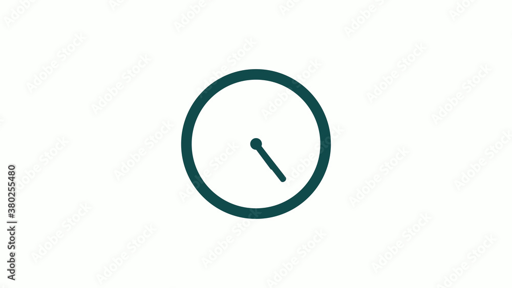 Amazing cyan dark circle 12 hours clock icon without trick,12 hours clock icon on white background Amazing cyan dark circle 12 hours clock icon without trick,12 hours clock icon on white background