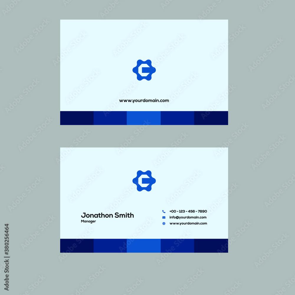 Clean & Minimal Business Card - Color - Blue