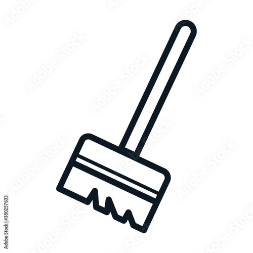 Bristle broomstick