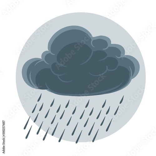 Cloud with rain