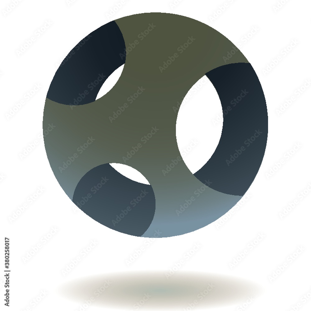 Spherical logo element design Spherical logo element design