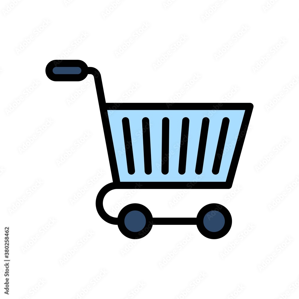 supper market or online shopping related shopping trolly with handle vector with editable stroke, supper market or online shopping related shopping trolly with handle vector with editable stroke,