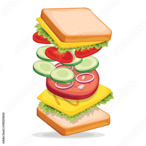 Tossed sandwich