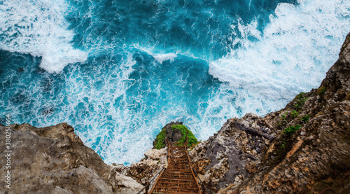 Beautiful texture of water with waves