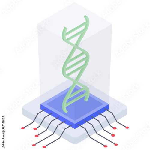 
Deoxyribonucleic acid structure icon 
