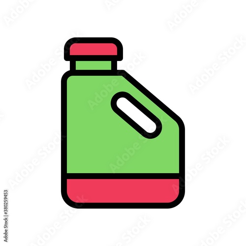 supper market or online shopping related bleach bottle or liquid can vector with editable stroke,