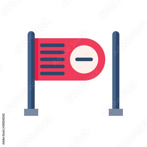 supper market or online shopping related shopping mall board or sign and stand vector in flat style,