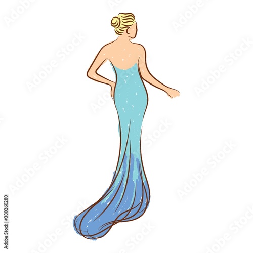 fashion model sketch