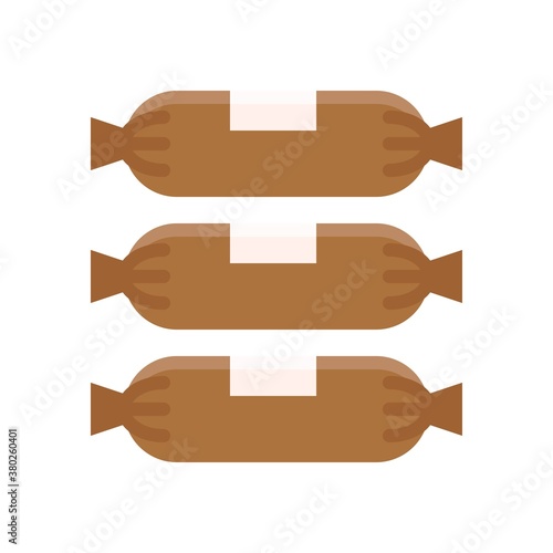 supper market or online shopping related candies or sweets with label vector in flat style,