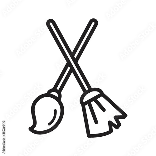 Broomstick and cleaning mop