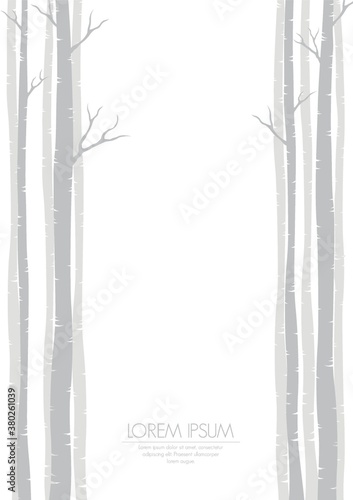 simple background with bare trees