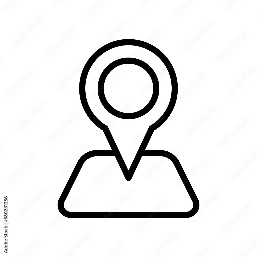 supper market or online shopping related location pin with location place vector in lineal style, supper market or online shopping related location pin with location place vector in lineal style,