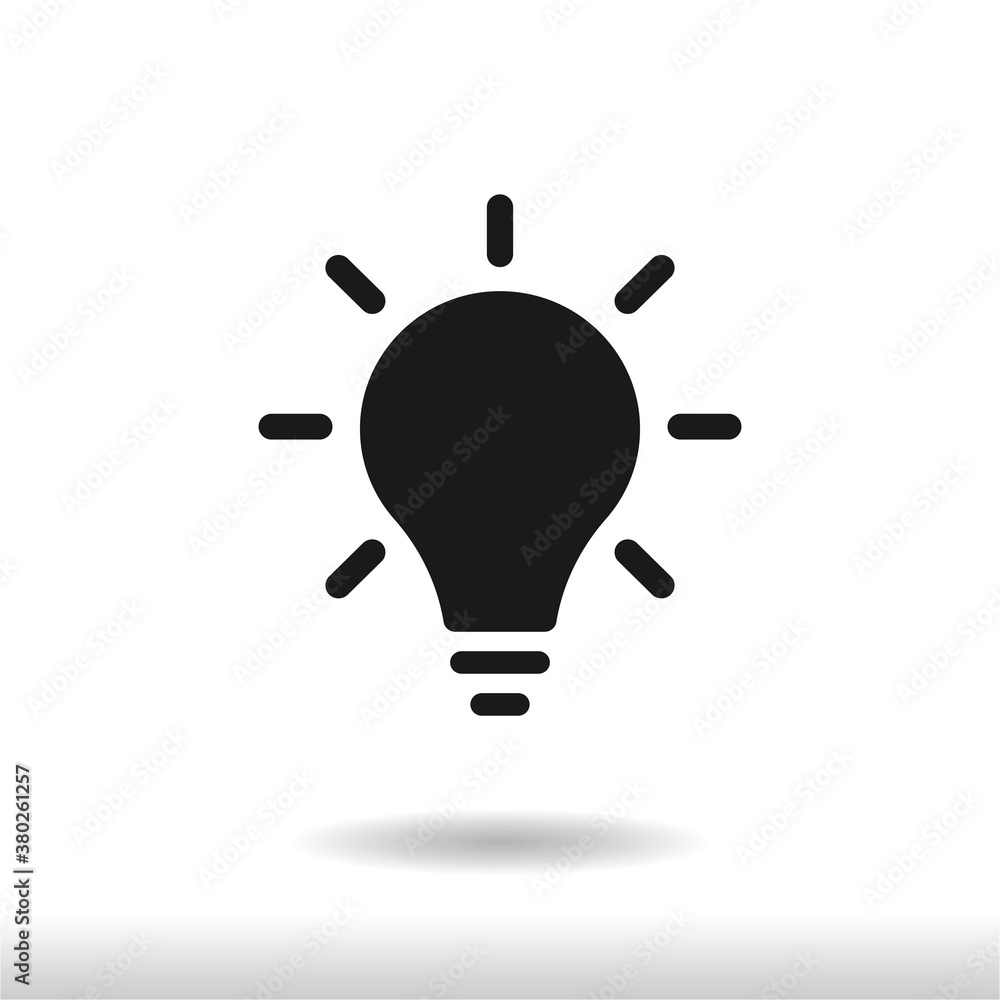 Light Bulb icon vector . Bulb sign Light Bulb icon vector . Bulb sign