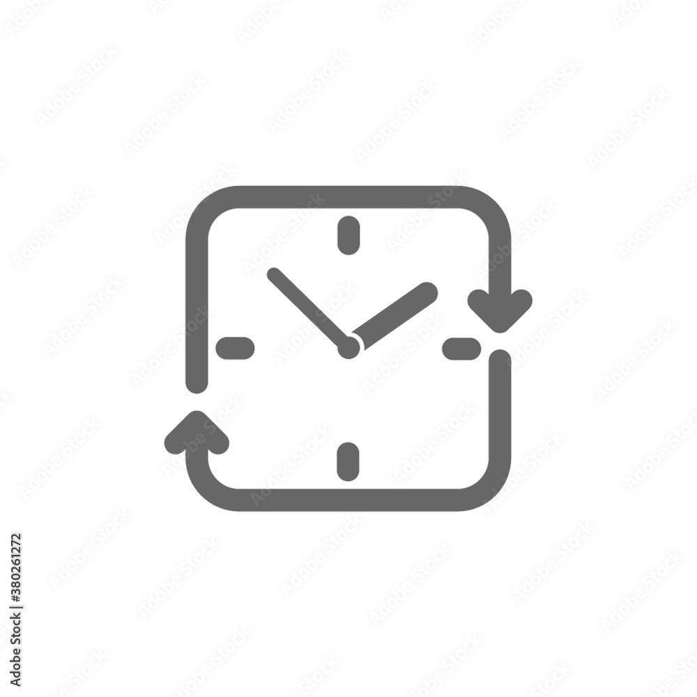 clock with arrow clock with arrow
