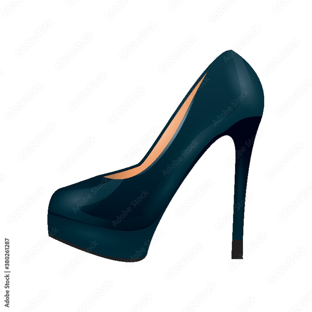 Obraz premium ladies black high heel