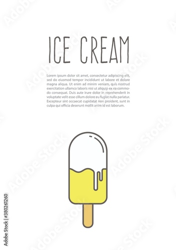 ice cream poster