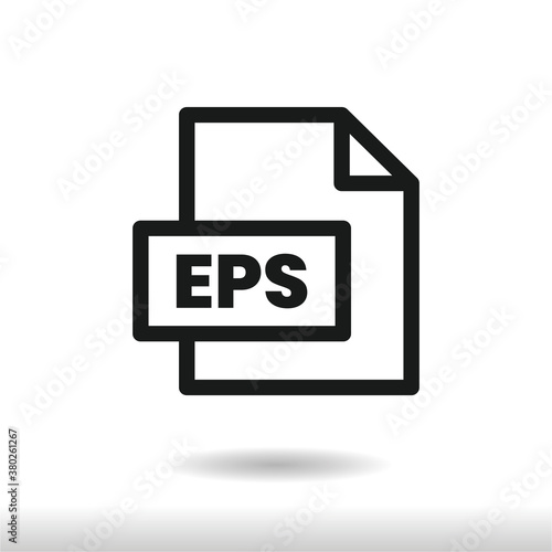 EPS File icon . Eps sign