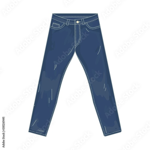 long denim pants