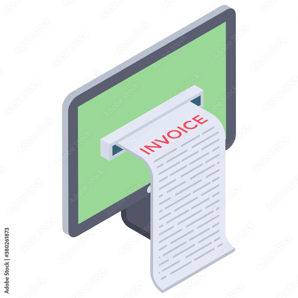Isometric icon of financial statement
Isometric icon of financial statement