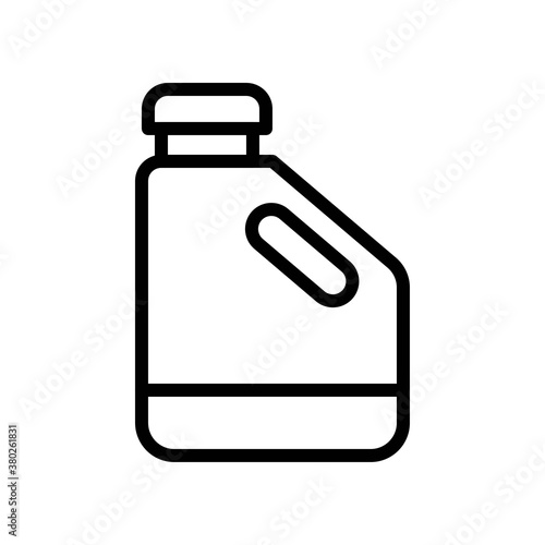 supper market or online shopping related bleach bottle or liquid can vector in lineal style,