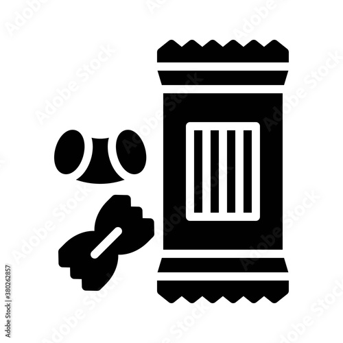 supper market or online shopping related pasta packet with pasta piece vector in solid design,