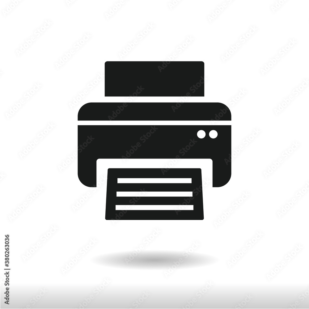 Fax icon vector . Printer sign Fax icon vector . Printer sign