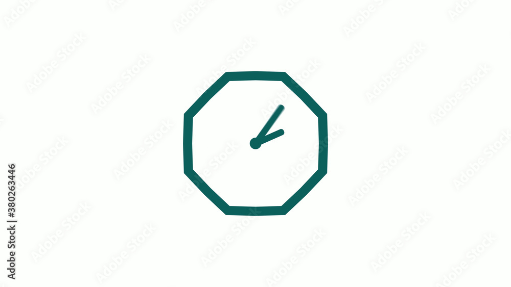 Cyan dark counting down clock isolated on white background,clock icon Cyan dark counting down clock isolated on white background,clock icon