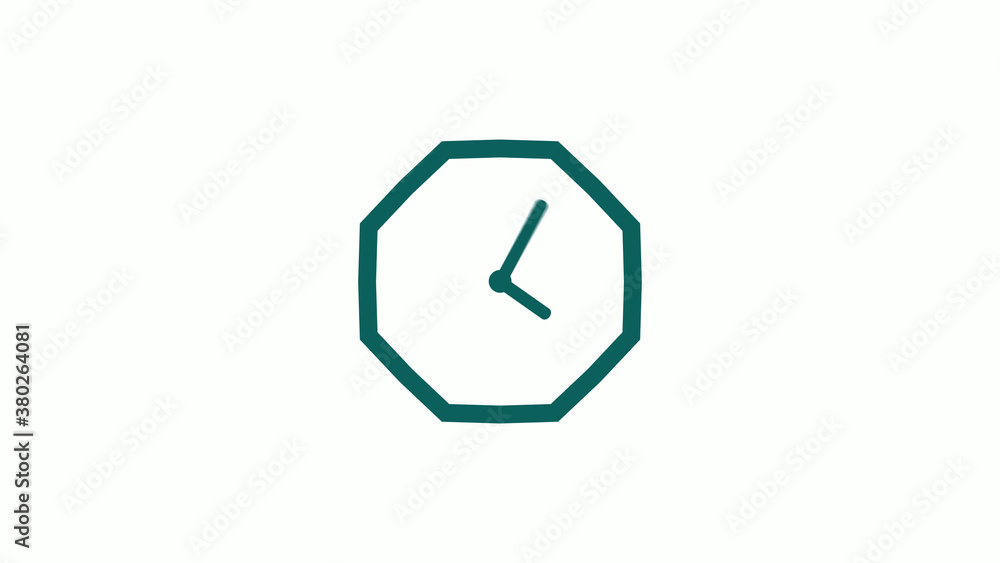 Cyan dark counting down clock isolated on white background,clock icon Cyan dark counting down clock isolated on white background,clock icon