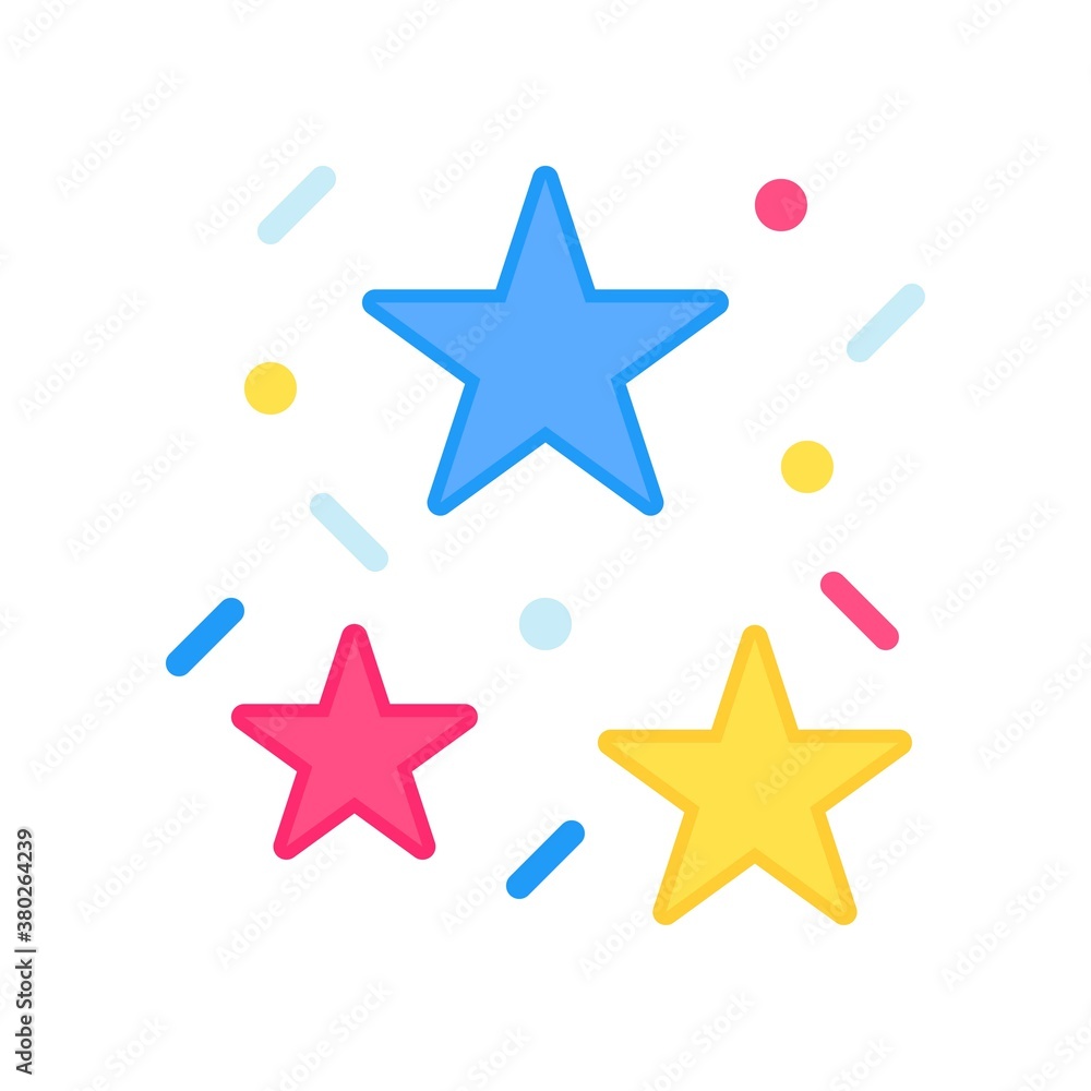 4th of july related united state flag style confetti or stars vectors in flat style, 4th of july related united state flag style confetti or stars vectors in flat style,