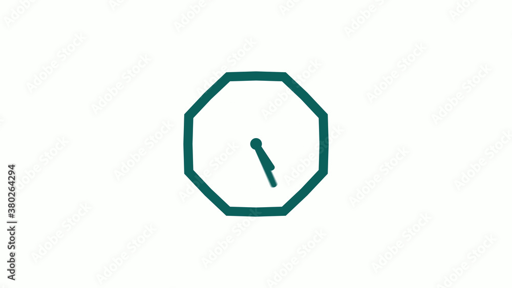 Cyan dark counting down clock isolated on white background,clock icon Cyan dark counting down clock isolated on white background,clock icon