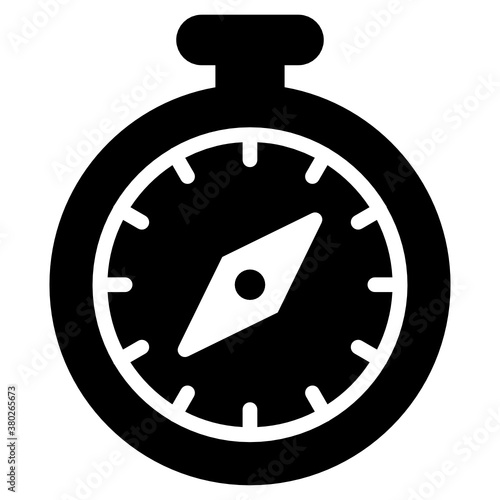 
Stopwatch icon in modern flat style, vector of chronometer in editable style 

