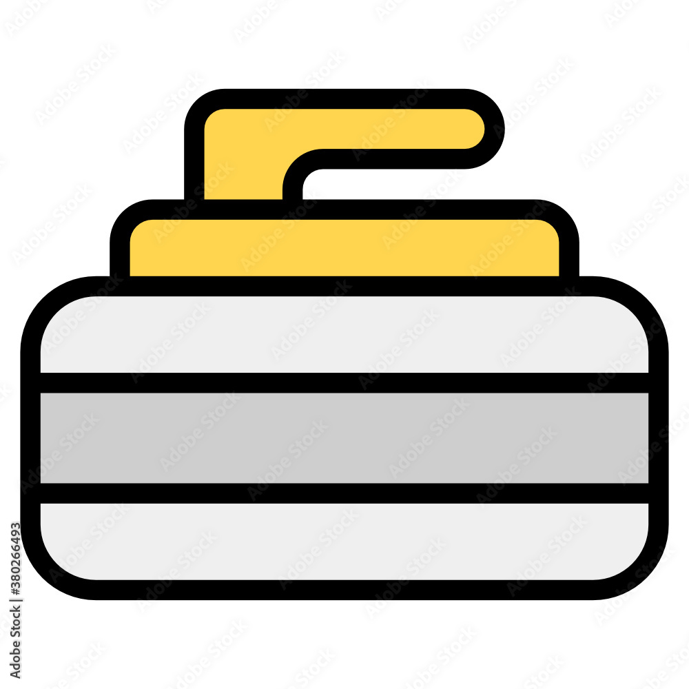 Curling rock, outdoor sports in editable style
Curling rock, outdoor sports in editable style