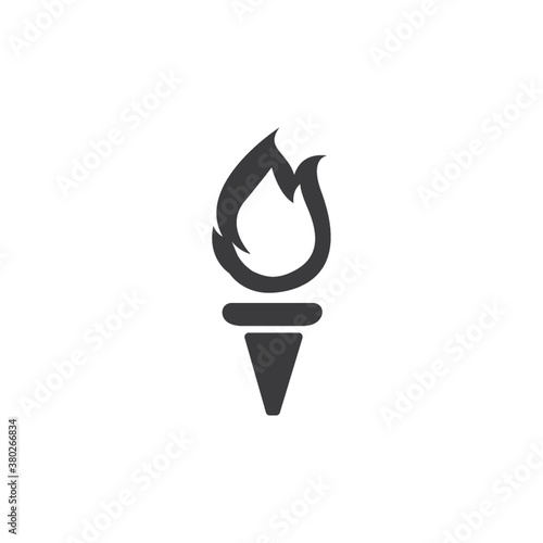 burning torch