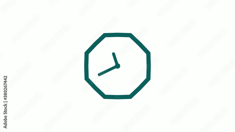 New cyan dark counting down clock icon on white background,12 hours clock icon New cyan dark counting down clock icon on white background,12 hours clock icon