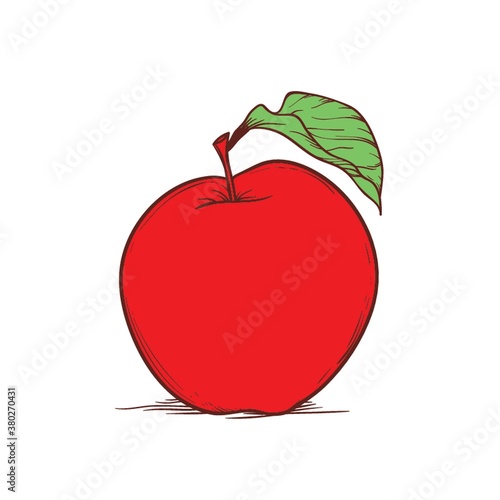 red apple