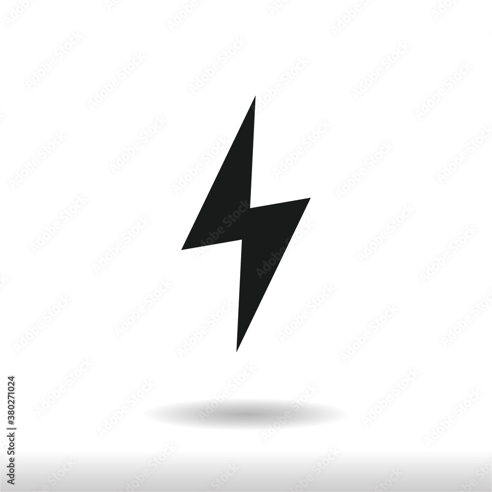 Flash icon vector . Lightning sign Flash icon vector . Lightning sign