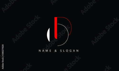 OD, DO, O, D abstract letters logo monogram