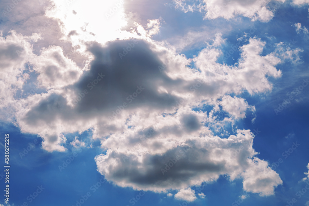 Sunny clouds on blue sky Sunny clouds on blue sky