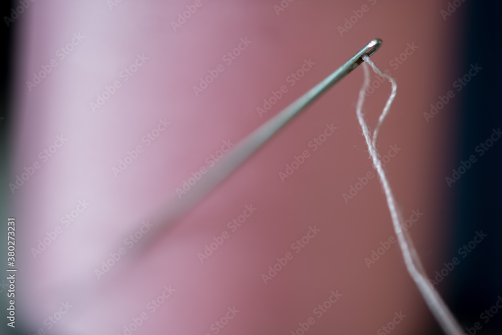 Needle and Thread in Spool of Thread Needle and Thread in Spool of Thread