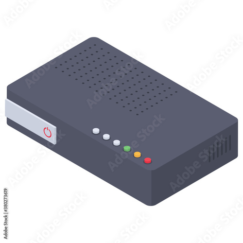 
Av receiver icon design, filled vector 

