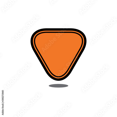 Free Download Pick Guitar Icon Design Vector Template Illustration - GFXLoad