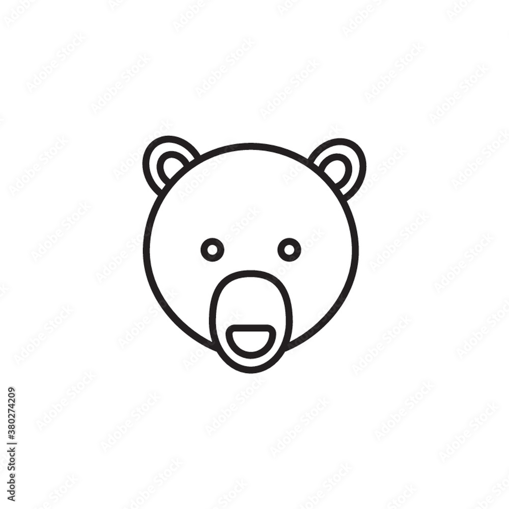Bear icon. Bear icon.