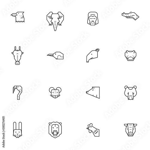Set of animal icons