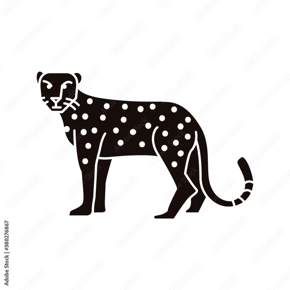 Fototapeta premium Leopard icon