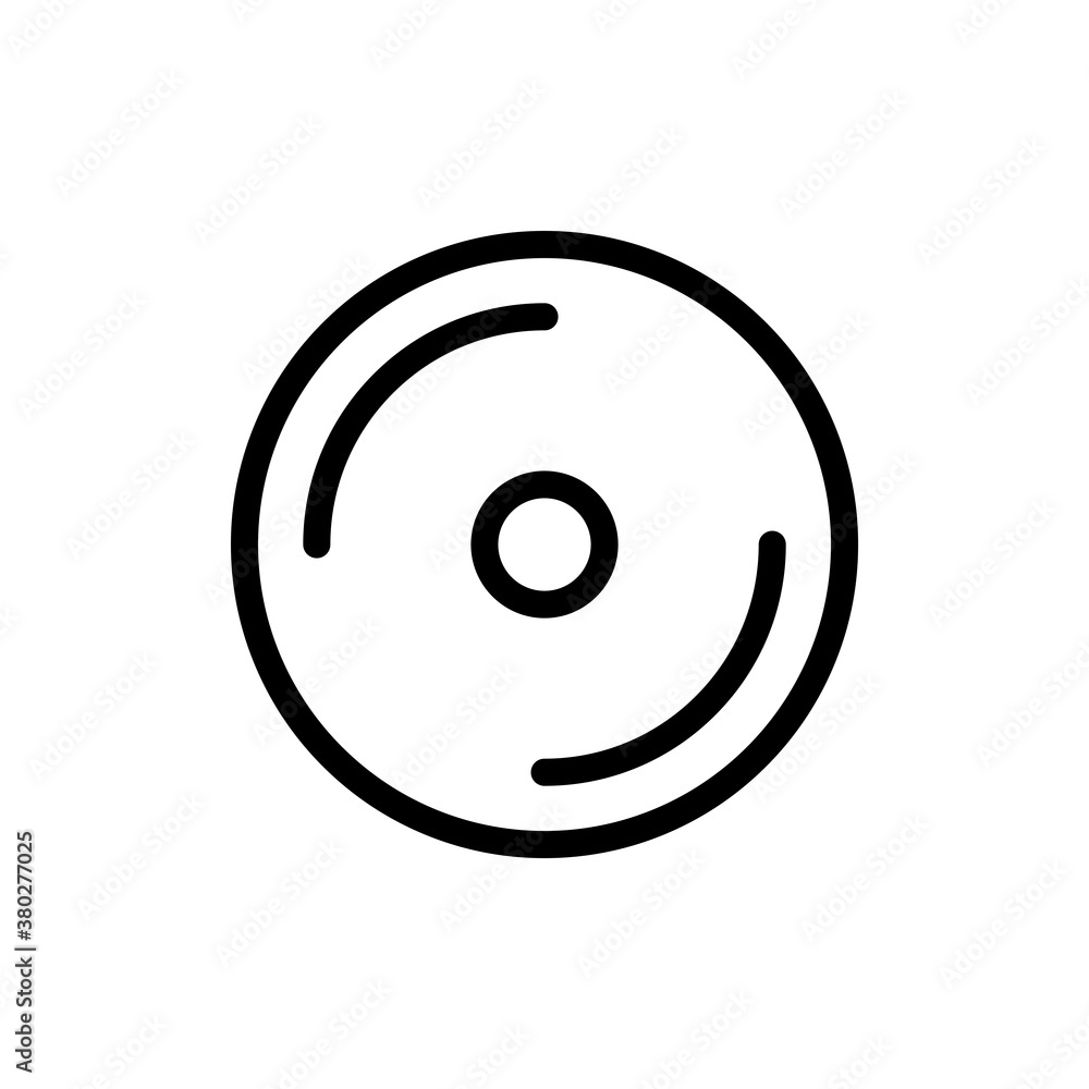 Cd Player Icon Design Vector Template Illustration Cd Player Icon Design Vector Template Illustration