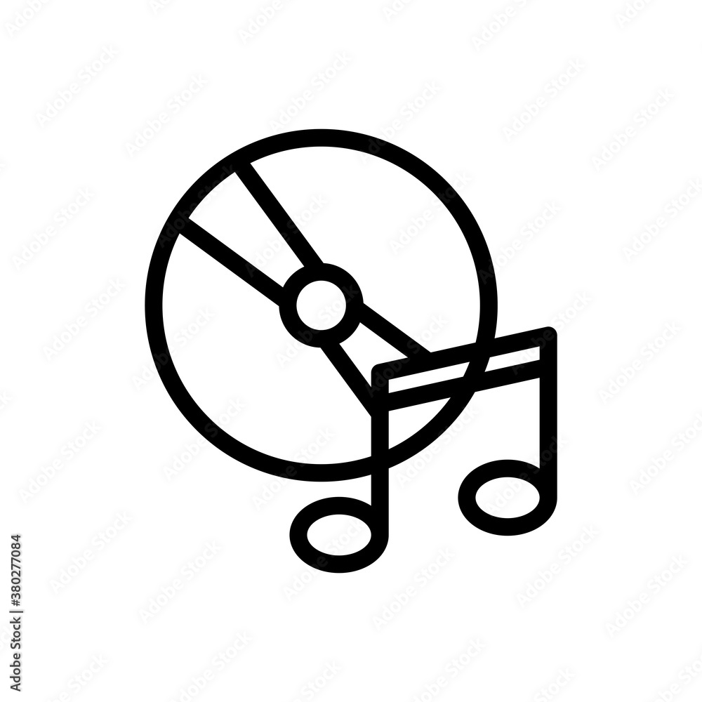 Cd Player Icon Design Vector Template Illustration Cd Player Icon Design Vector Template Illustration