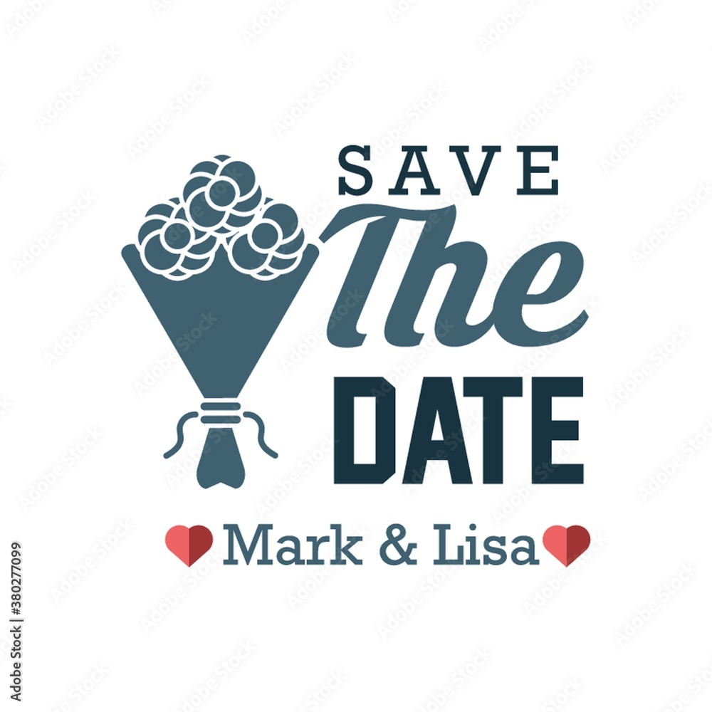 Fototapeta premium Wedding invitation design