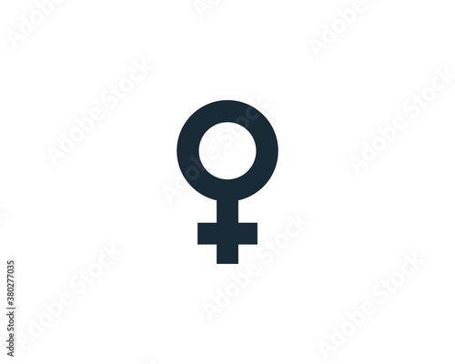 Women Gender Sign Icon Vector Logo Template Illustration Design