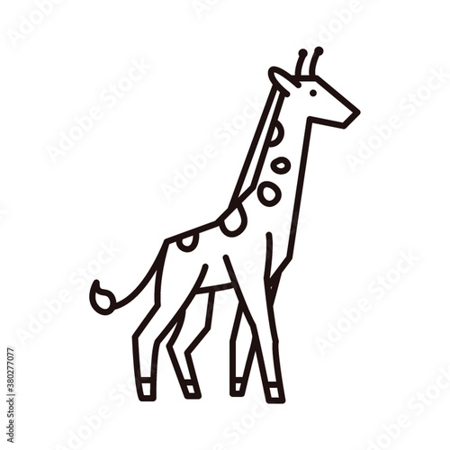 Canvas Print Giraffe icon